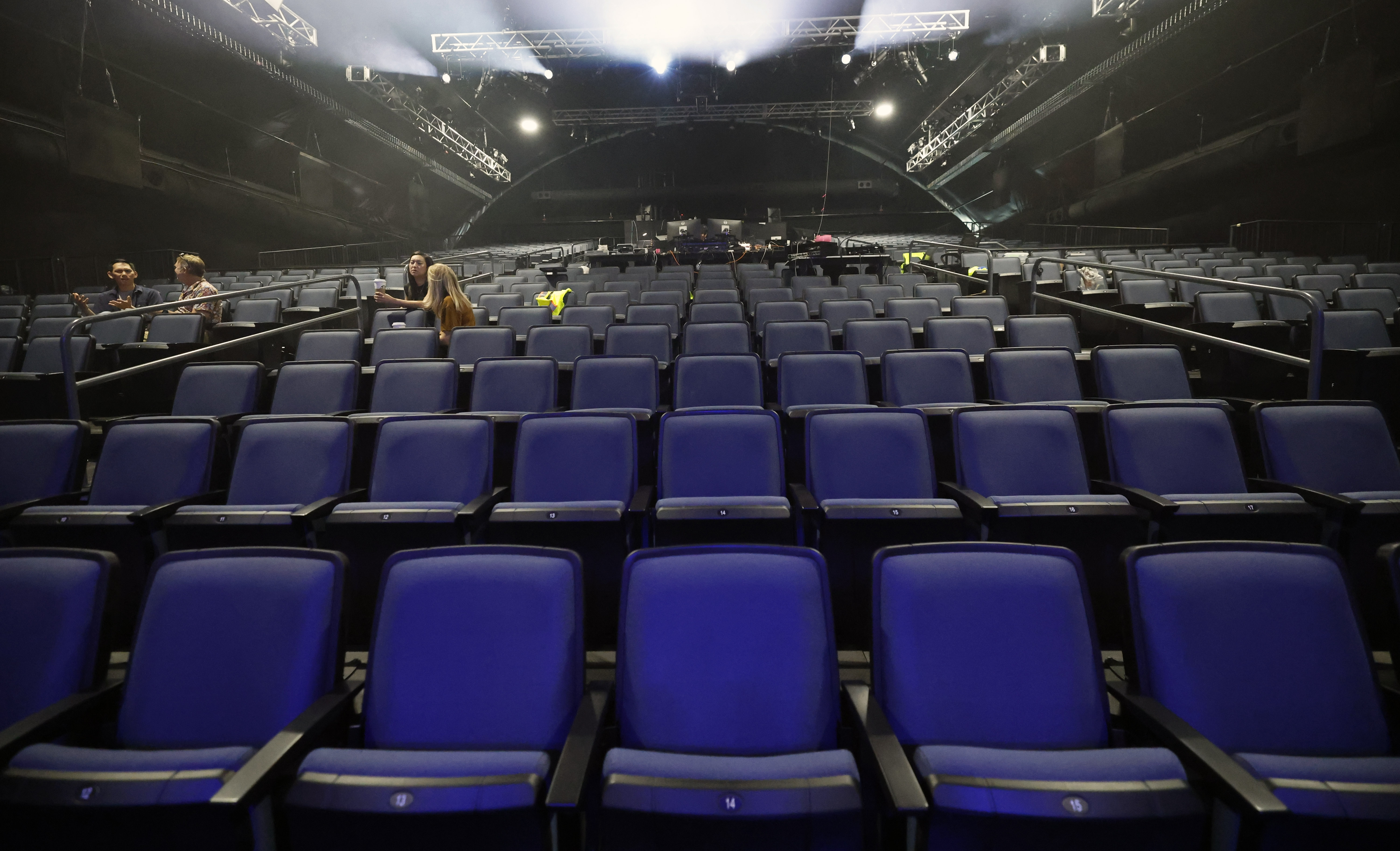 Media tour of the new Blue Man Theater, on Thursday,...