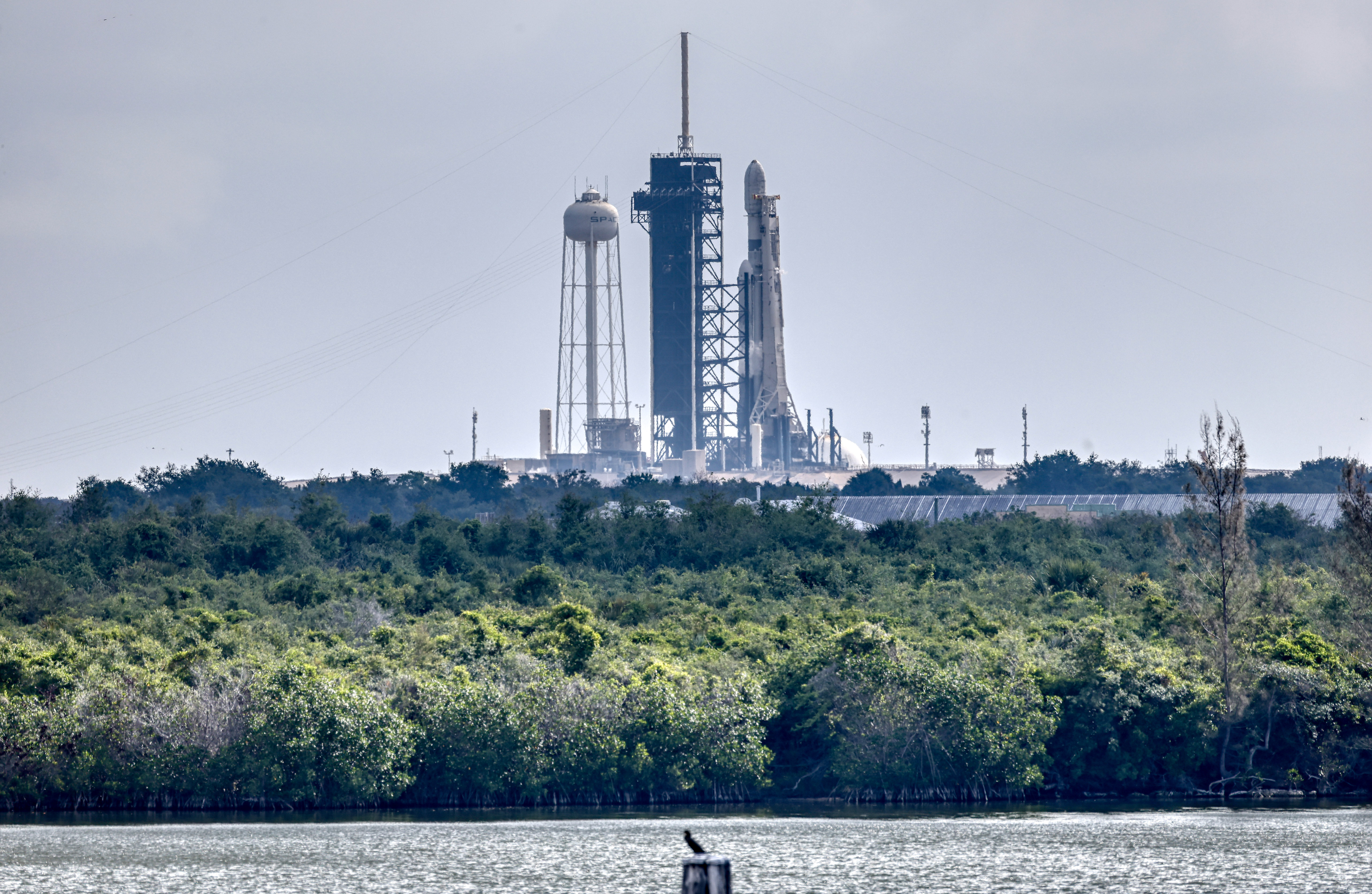 SpaceX Falcon Heavy on the ViaSat-3 F3 mission at Kennedy...