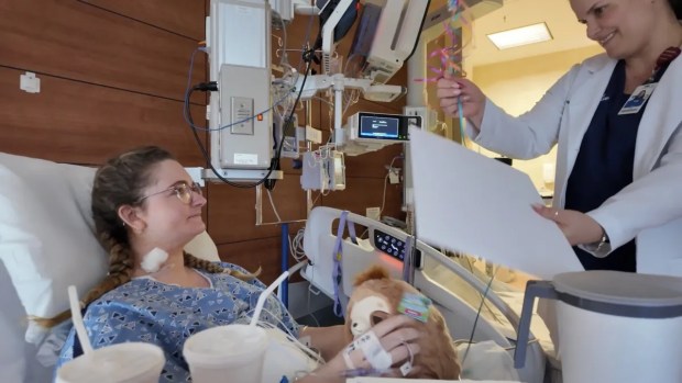 Sophie Byroade, a 23-year-old second-year law student at Jacksonville University, donated a portion of her liver to Nolan Smith earlier this year. She found Nolan's family through a Facebook post last summer. (Photo courtesy of AdventHealth)