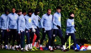England's national team playing friendly in Orlando