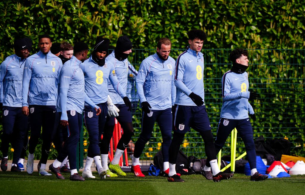 England's national team playing friendly in Orlando