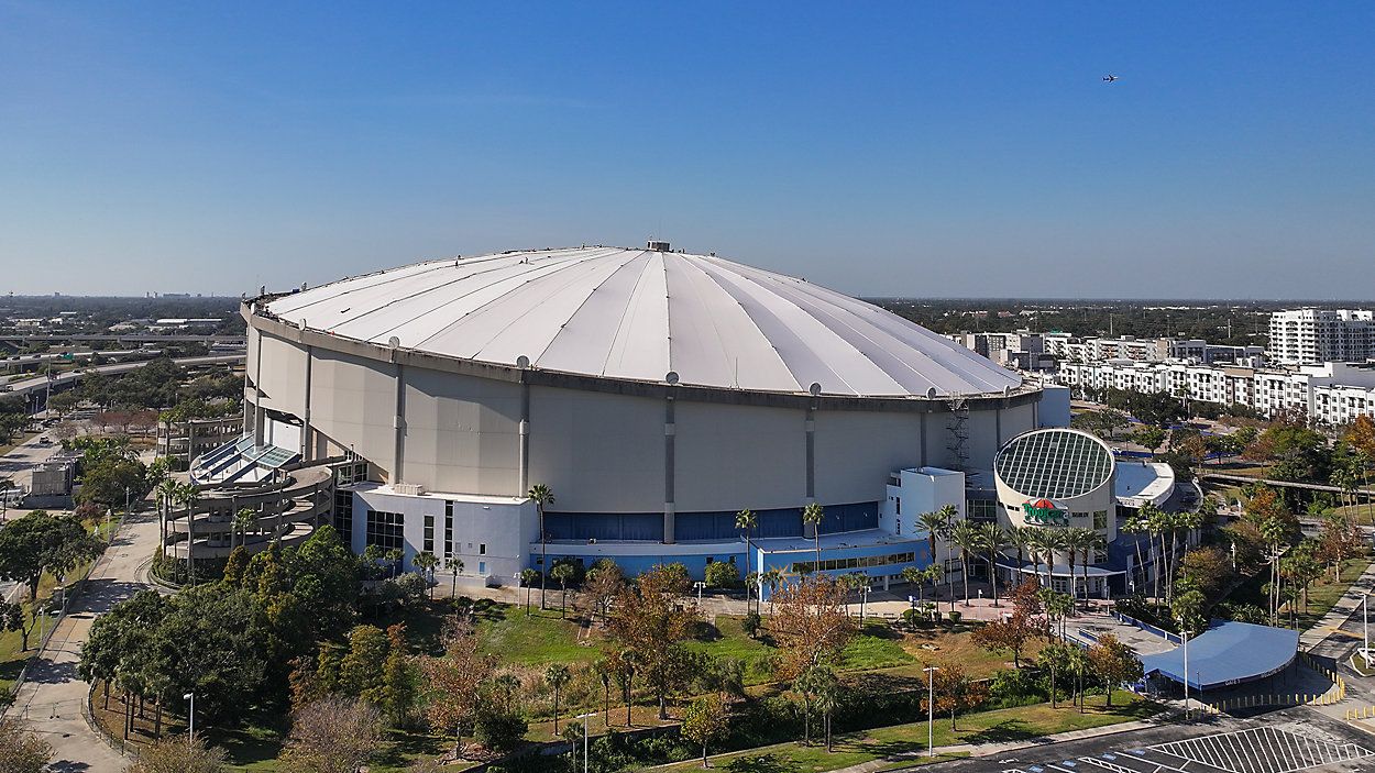 The City of St. Petersburg released photos of Tropicana Field after the roof was repaired after being damaged during Hurricane Milton. (Courtesy: City of St. Petersburg)