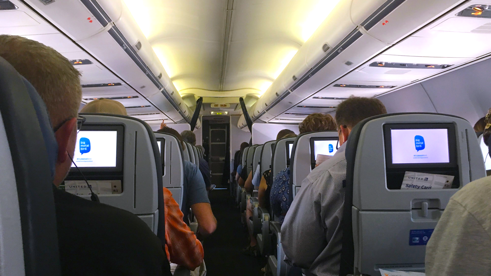 United Airlines Plane Interior