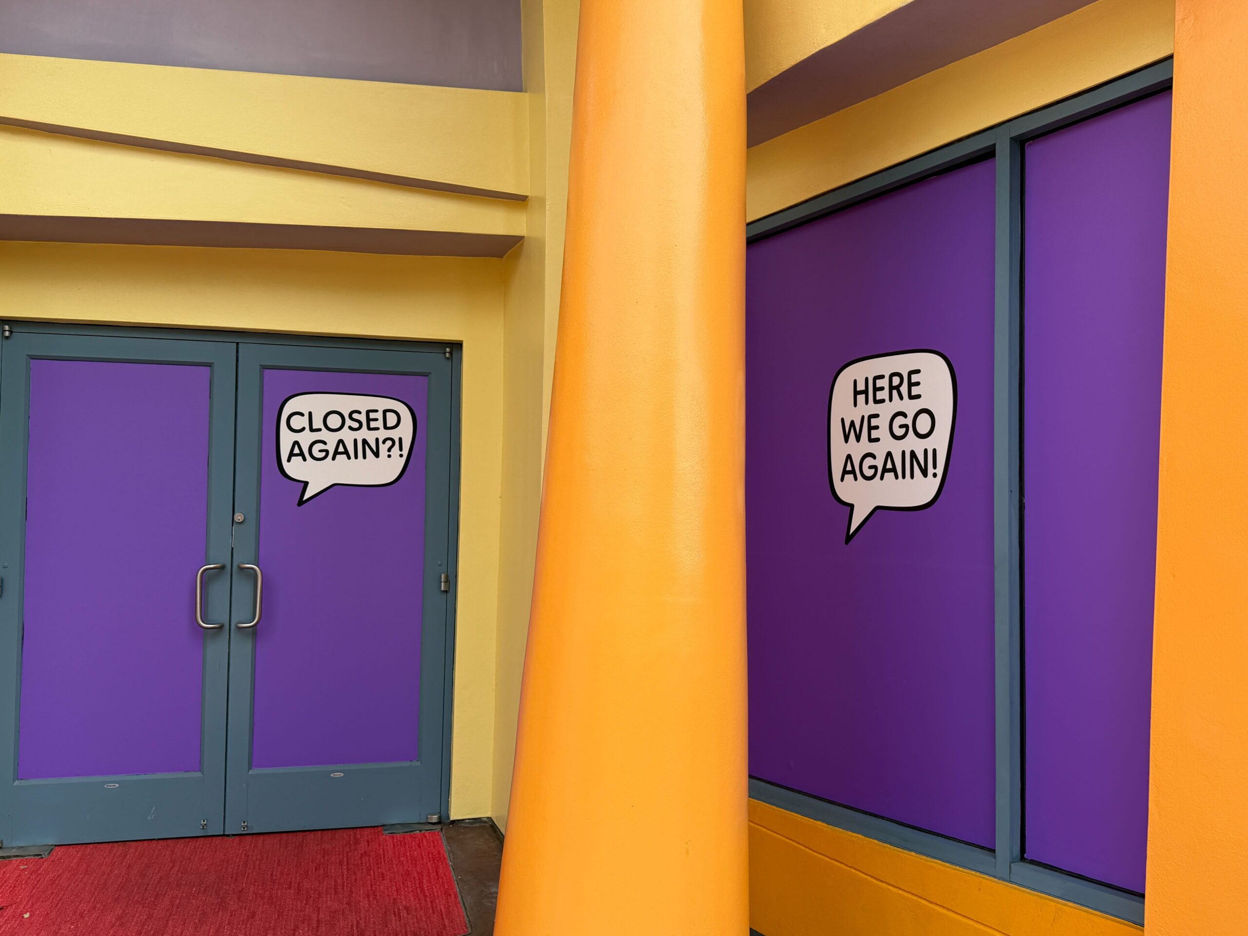 Decals Added to Closed Wossamotta-U Gift Shop in Universal Islands of Adventure
