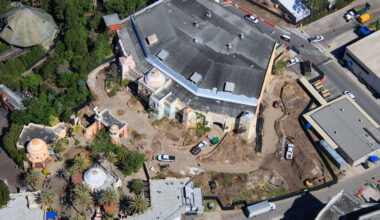 Demolition Begins Outside Former Sindbad Theater in Lost Continent at Universal Islands of Adventure