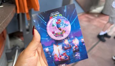 Souvenir 'The Super Mario Galaxy Movie' Button Plus Free Movie Tickets at Universal Orlando