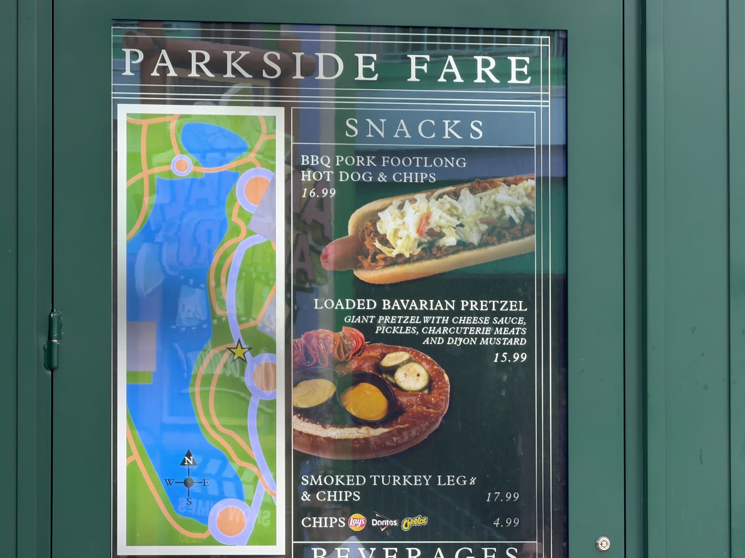 Parkside Fare Updates Menu With BBQ Pork Hot Dog & Loaded Pretzel at Universal Studios Florida
