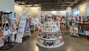 The interior of a boutique