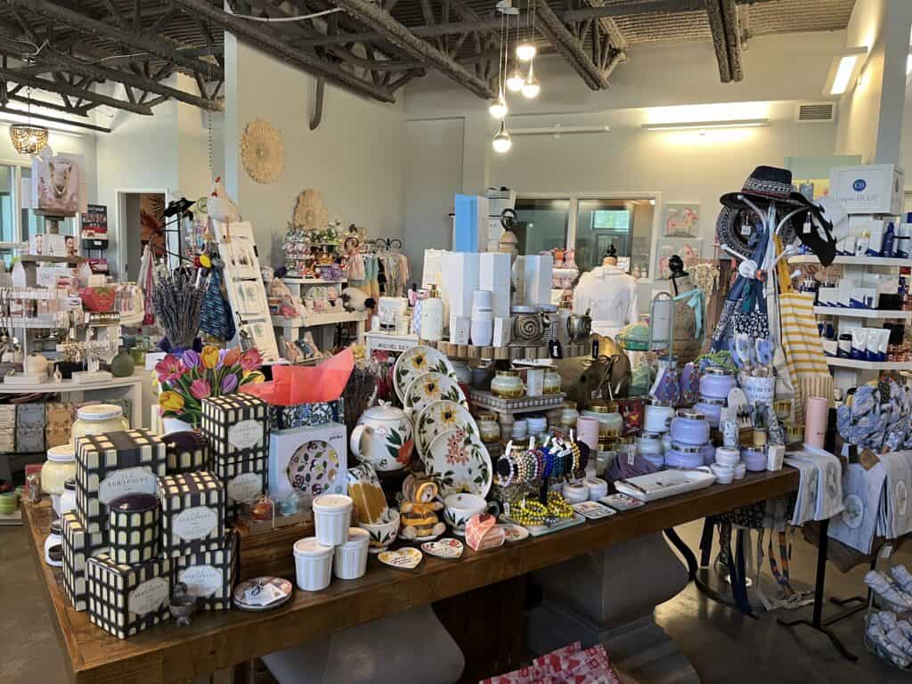 The interior of a boutique