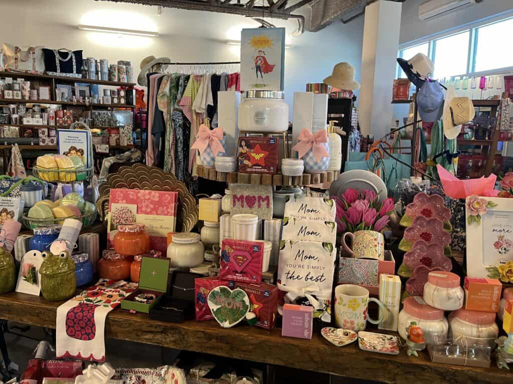 The interior of a boutique