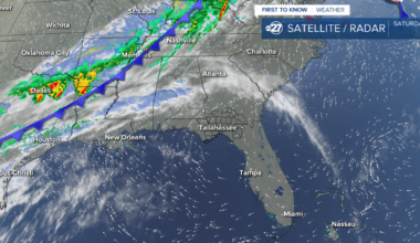 Weak cold front bringing cloud cover Sunday