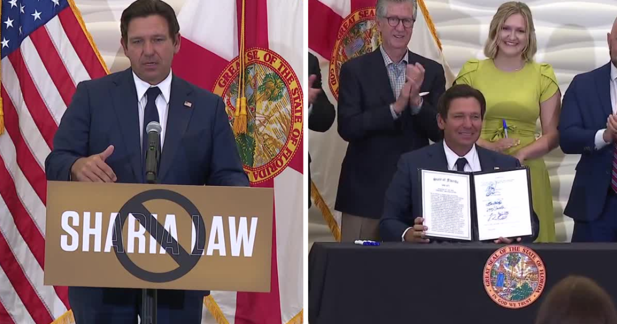 DeSantis signs terrorism bill at press conference in Tampa