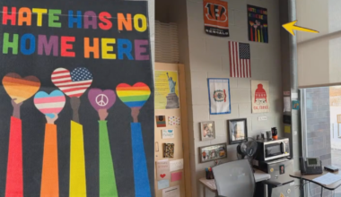 Little Miami teacher sues over removal of 'Hate Has No Home Here' poster