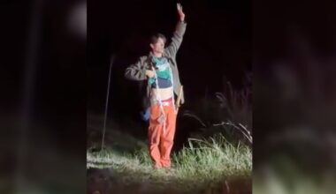Witness video shows arrest of sword-carrying Martin County arson suspect