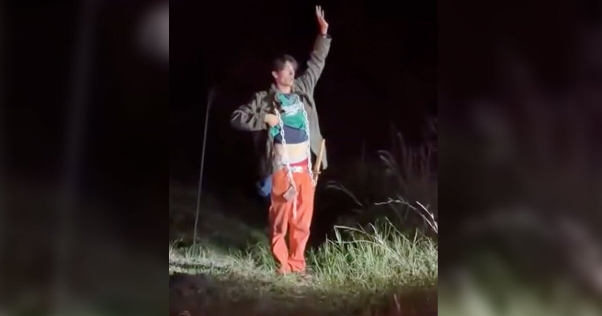 Witness video shows arrest of sword-carrying Martin County arson suspect