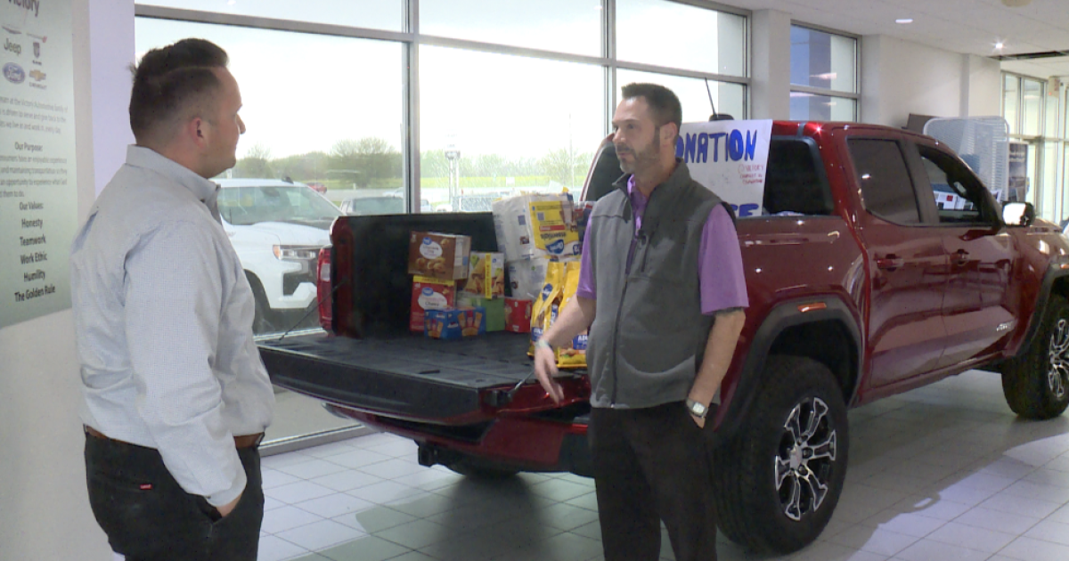 Miami County car dealership collects supplies for Hillsdale tornado victims
