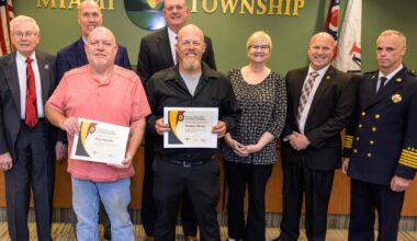 Two Miami Township residents honored for saving a man's life as his home burned