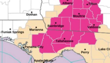 NWS Tallahassee issues Red Flag Warning for several local counties Saturday
