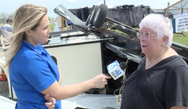 Miami County residents clean up after EF2 tornado destroys RV park, flips cars