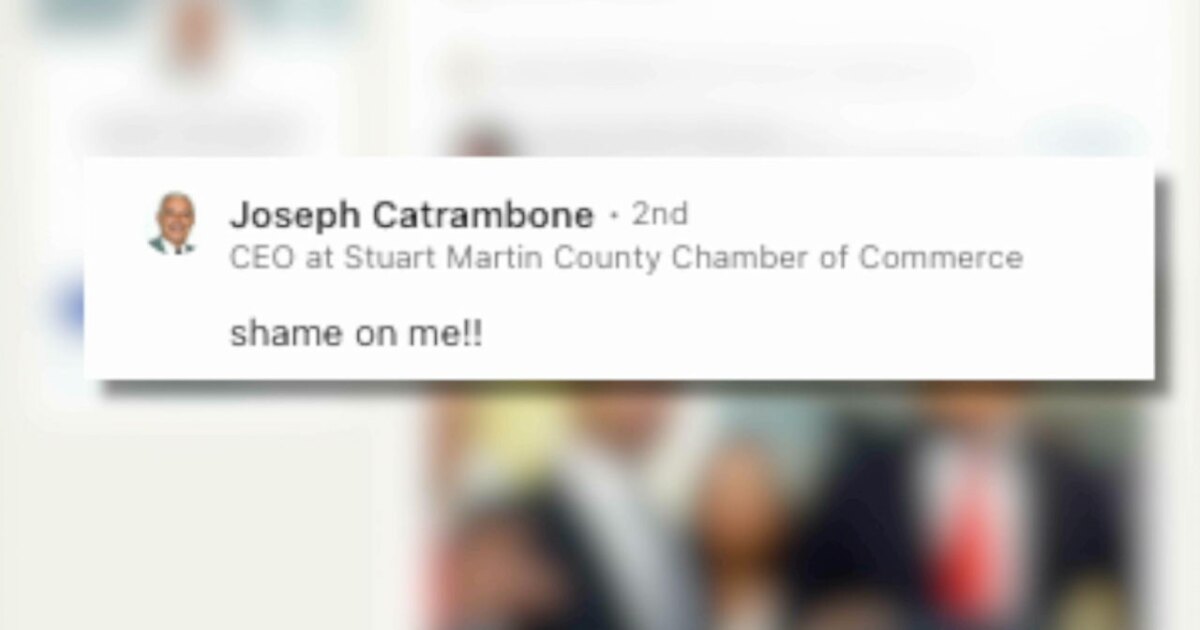 Stuart-Martin Chamber CEO apologizes for controversial social media comment