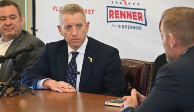 Paul Renner talks affordability, criticizes Donalds at Crawfordville campaign stop