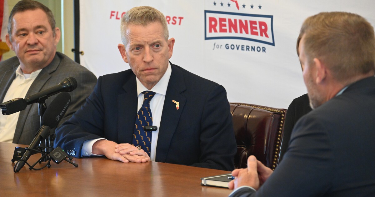 Paul Renner talks affordability, criticizes Donalds at Crawfordville campaign stop