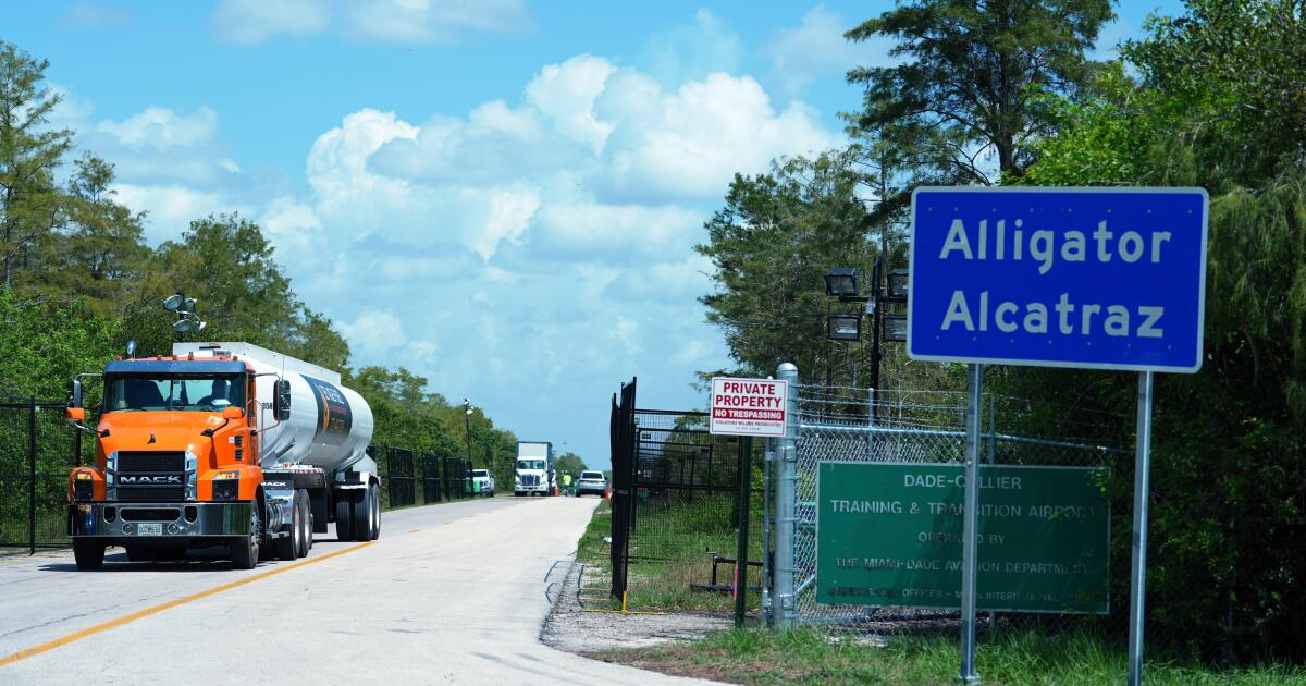 Environmental groups urge appeals court panel to lift halt on closing Florida's 'Alligator Alcatraz'