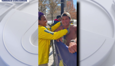Social media influencer 'Tampa Terrence' runs Boston Marathon barefoot for charity