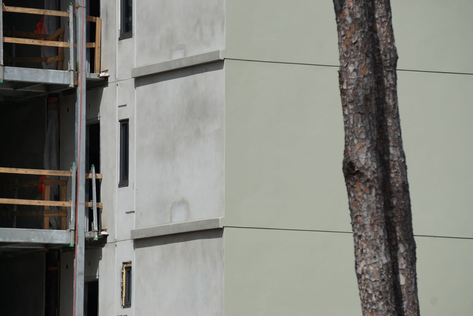 The painting that began last month also reflects the Reflections art. Walls continue to be painted a muted seafoam green.