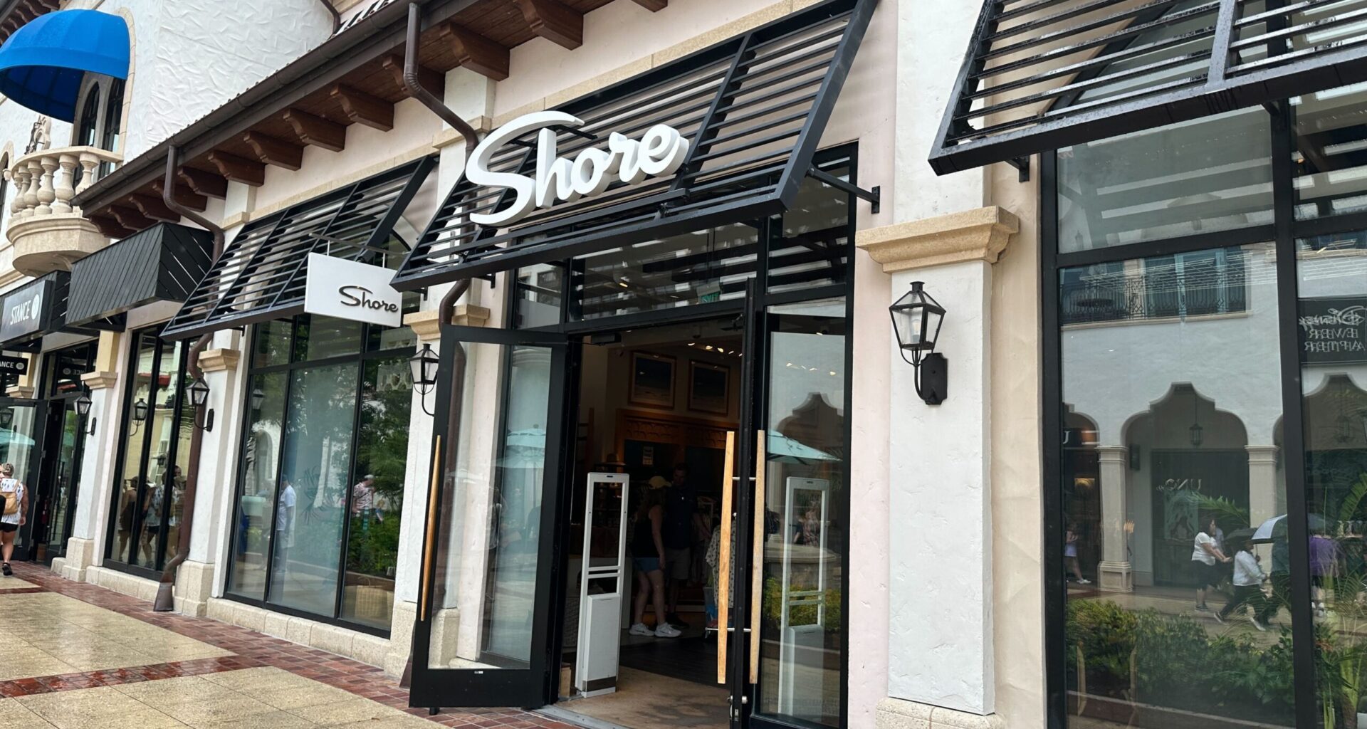 Shore interior with sale sign