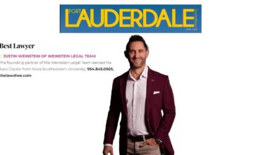 Justin Weinstein Recognized As The"Best Lawyer in Fort Lauderdale" for2025 by Fort Lauderdale Magazine