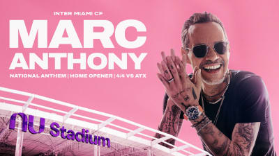 Marc Anthony to Perform National Anthem at Nu Stadium’s Opener
