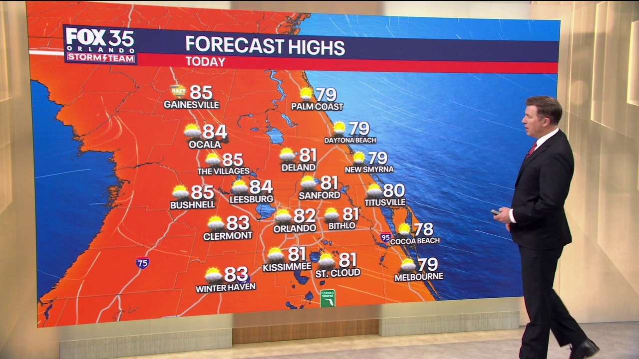 Orlando AM Weather Forecast: Temperatures climbing back up in Central Florida