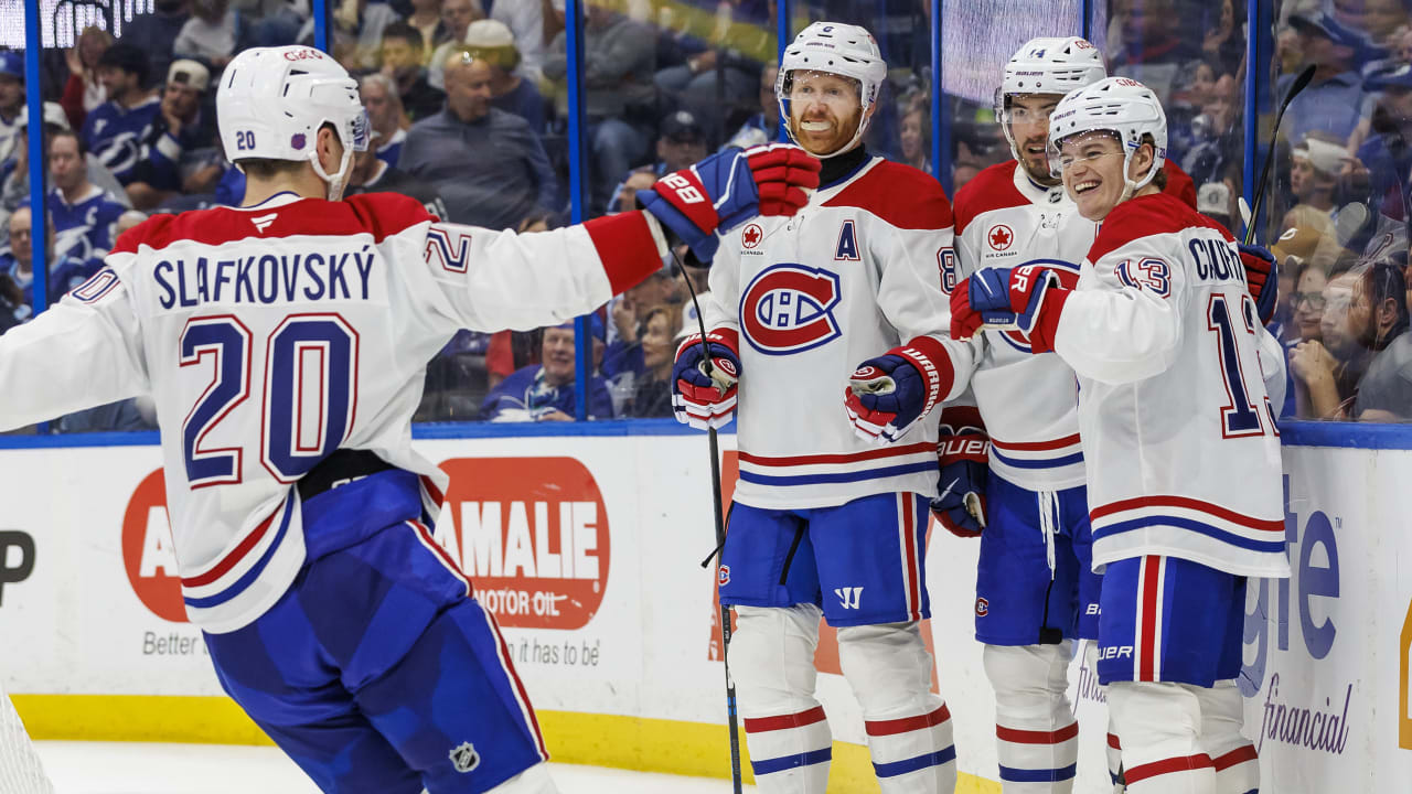 Caufield, Canadiens top Lightning for 6th straight win to gain in Atlantic