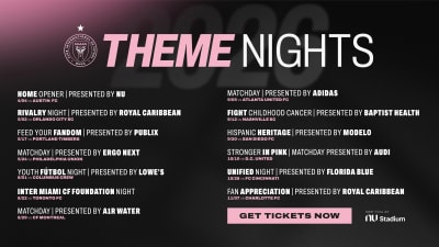 Inter Miami Announces 2026 Theme Nights at Nu Stadium