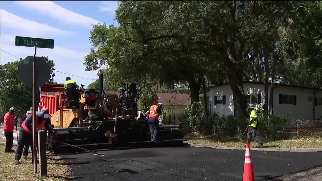 Tampa provides update on road paving progress