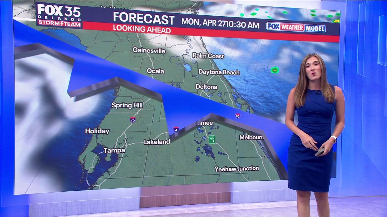 Orlando PM Forecast: Cloudy start to the week