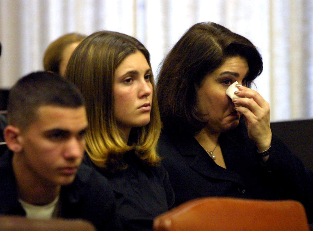 Ana Margarita Martinez, ex-wife of Cuban spy Juan Pablo Roque, during trial in Miami Dade Court to determinine damages for sexual battery and debilitating emotional and physical trauma.