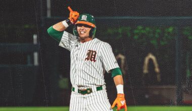 Miami Baseball Outlasts Late Night Madness Against Troy In Gainesville Regional