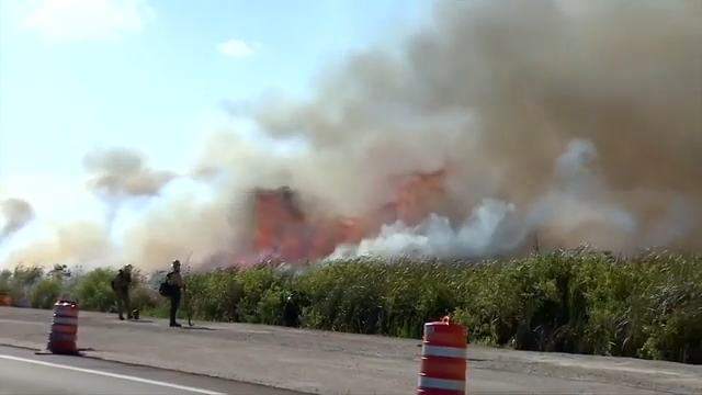 Massive grass fire scorches over 8,600 acres as battle enters 4th day in West Miami-Dade; 20% contained - WSVN 7News | Miami News, Weather, Sports