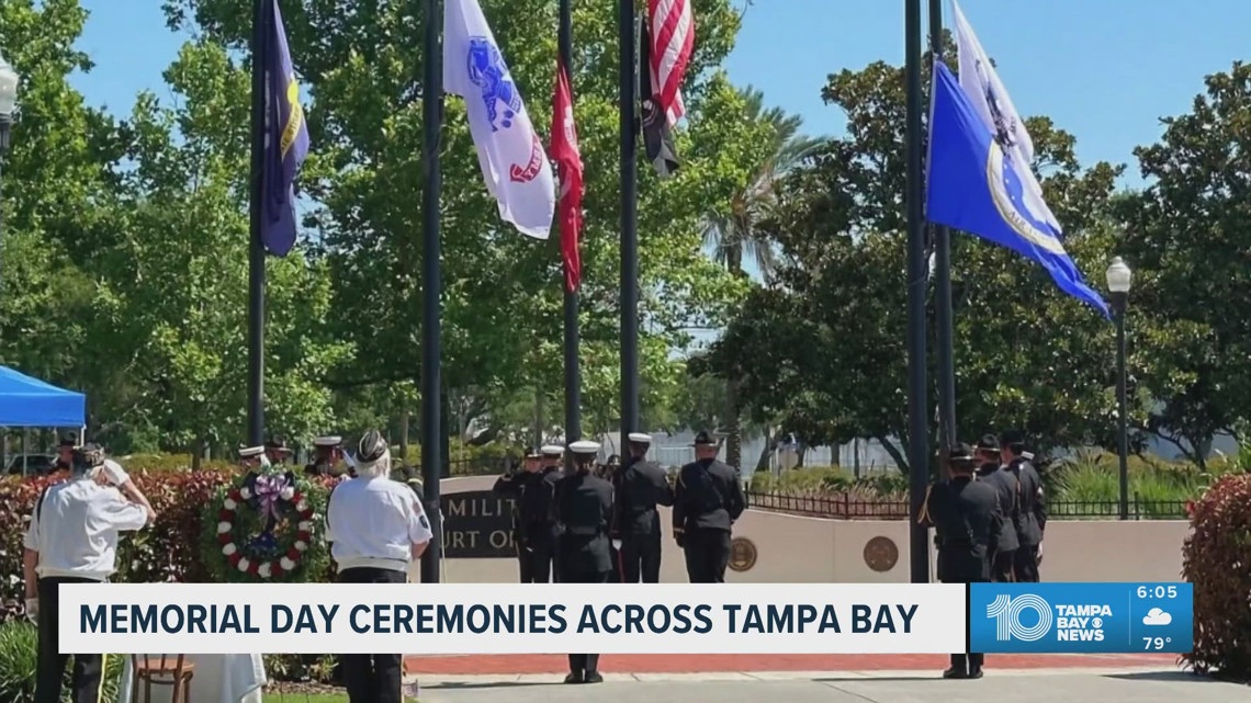 Memorial Day ceremonies across Tampa Bay