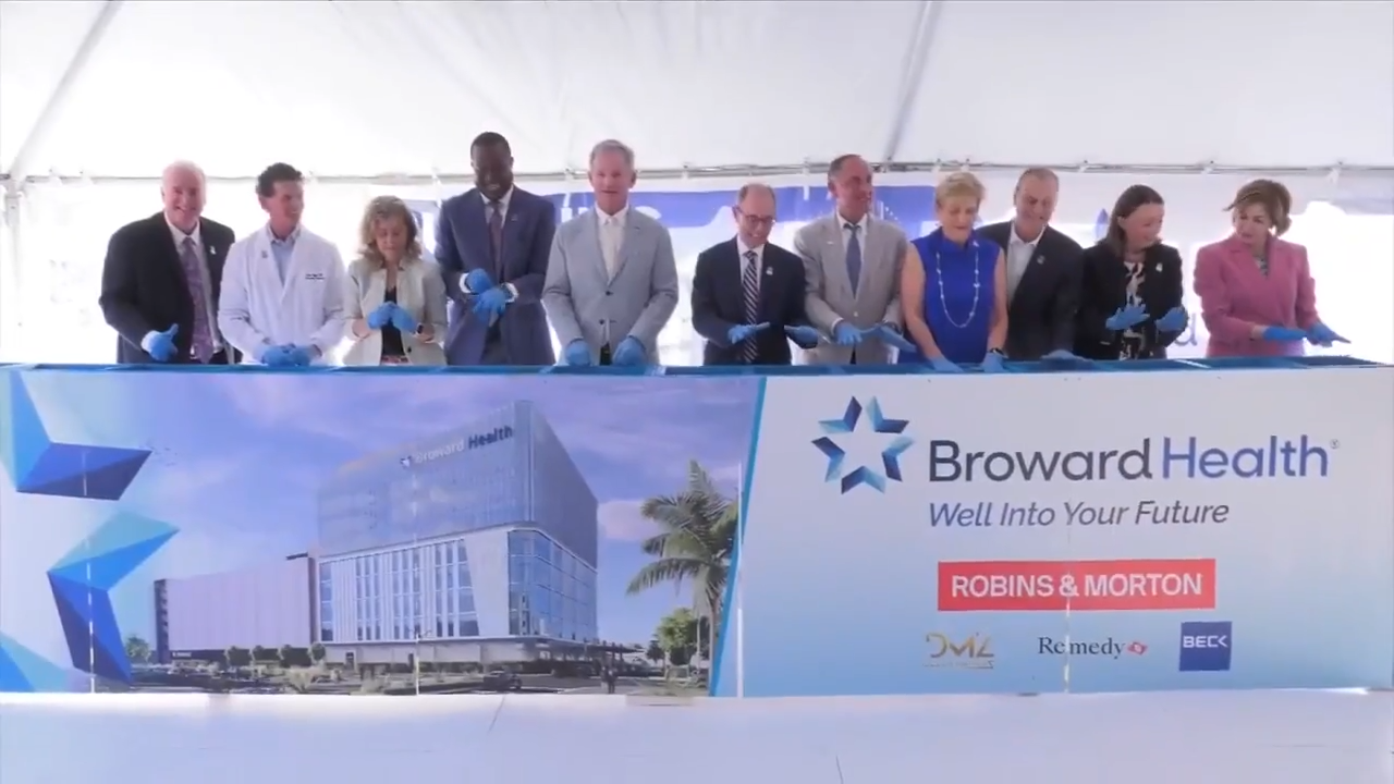 Broward Health Medical Center holds groundbreaking ceremony for new office building - WSVN 7News | Miami News, Weather, Sports