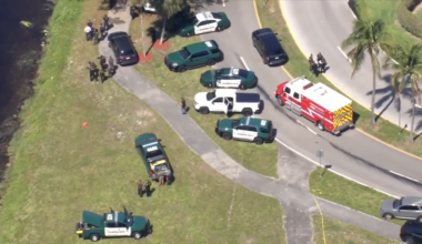 2 officers, off-duty firefighter rescue elderly woman after crashing into canal in Pompano Beach - WSVN 7News | Miami News, Weather, Sports