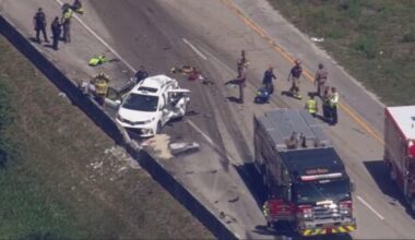 7 hospitalized, including 1 child, after cement truck crashes into car near Fort Lauderdale - WSVN 7News | Miami News, Weather, Sports
