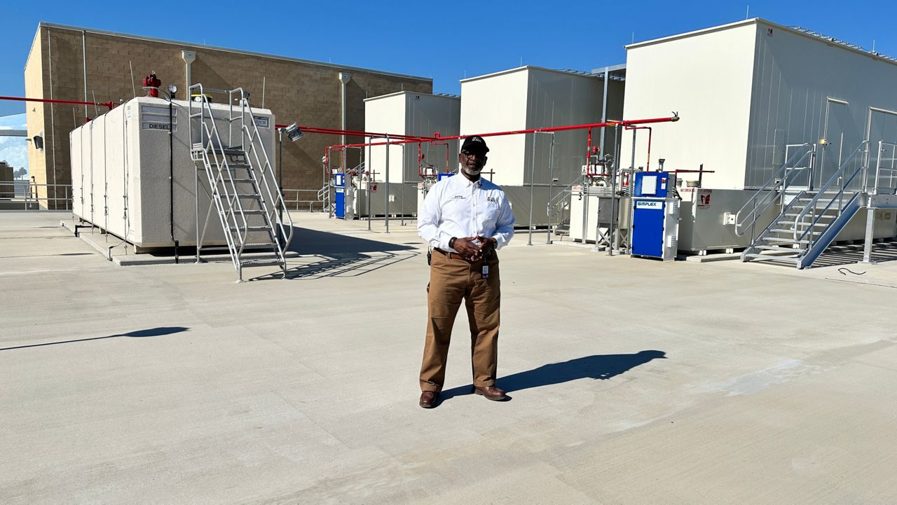 Mayor Ken Welch showed off the completed project on Friday. (Spectrum News/Josh Rojas)