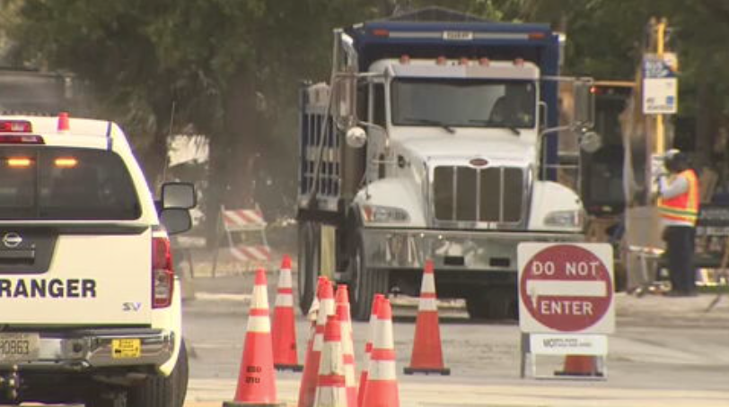 Water main break forces road closures in Fort Lauderdale - WSVN 7News | Miami News, Weather, Sports