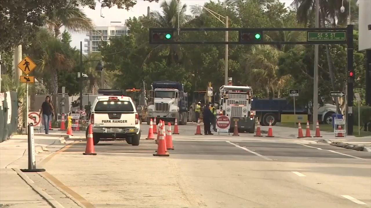 Roads reopen after crews repair water main break in Fort Lauderdale - WSVN 7News | Miami News, Weather, Sports