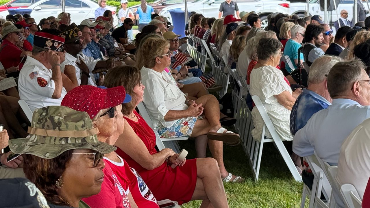 Residents gathered Monday to honor fallen heroes. (Spectrum News/Keith Landry)