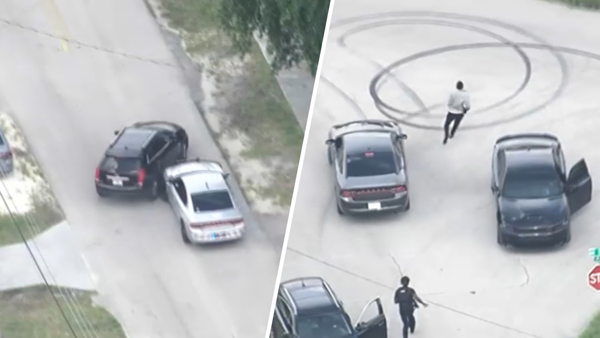 Video shows suspect taken into custody after pursuit and foot chase ends in Miami Gardens – NBC 6 South Florida