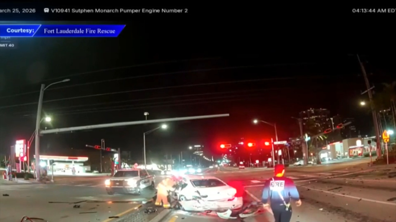 FLFR crew honored for actions following crash that killed 1; dashcam video released - WSVN 7News | Miami News, Weather, Sports